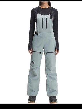 The North Face Pale Mint Green Waterproof Snow Bib